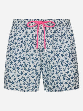 Herren-Badeshorts aus leichtem Stoff Lighting Micro Fantasy mit Seestern-Aufdruck