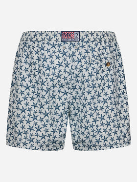 Herren-Badeshorts aus leichtem Stoff Lighting Micro Fantasy mit Seestern-Aufdruck