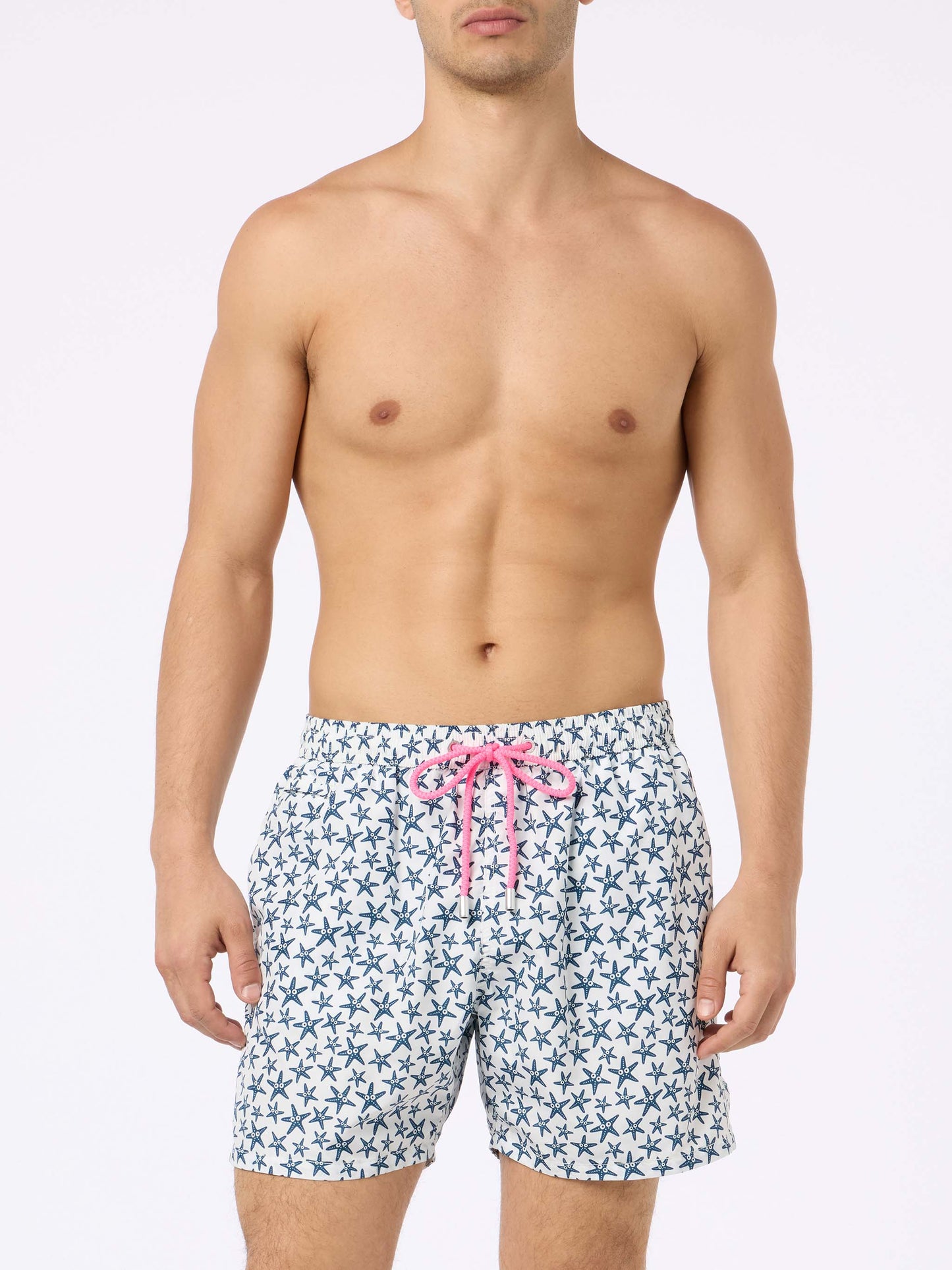Herren-Badeshorts aus leichtem Stoff Lighting Micro Fantasy mit Seestern-Aufdruck