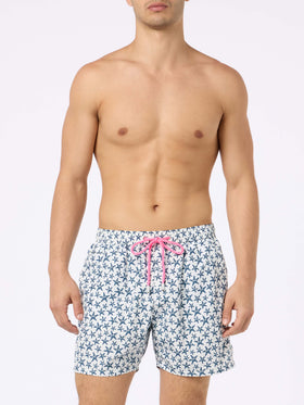 Herren-Badeshorts aus leichtem Stoff Lighting Micro Fantasy mit Seestern-Aufdruck