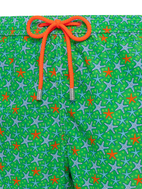 Man light fabric swim shorts with multicolor starfish print - MC2 Saint Barth