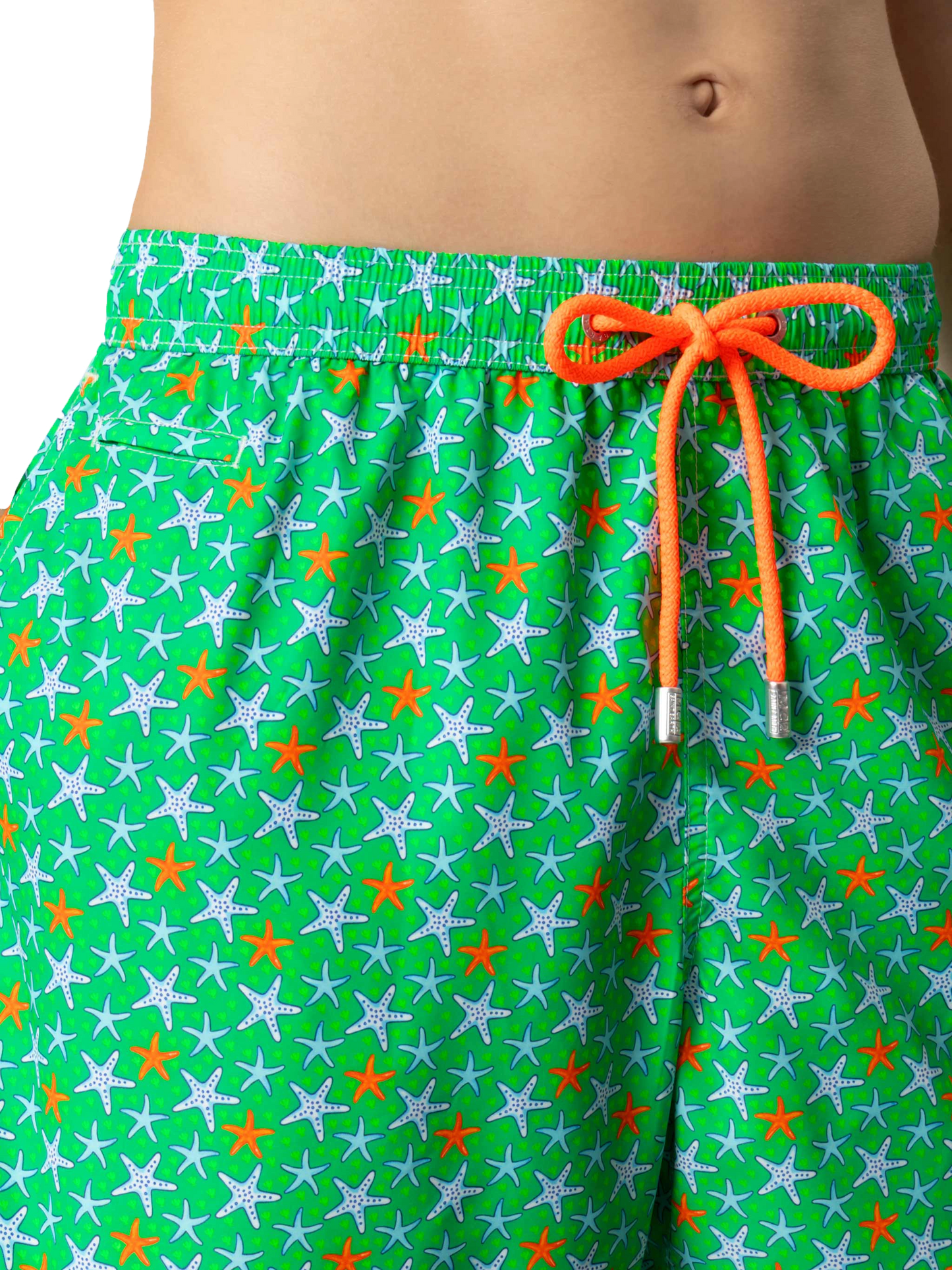 Man light fabric swim shorts with multicolor starfish print - MC2 Saint Barth