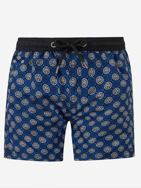 Lightweight fabric swim shorts Lighting with Inter print | INTER FC SPECIAL EDITION - MC2 Saint Barth