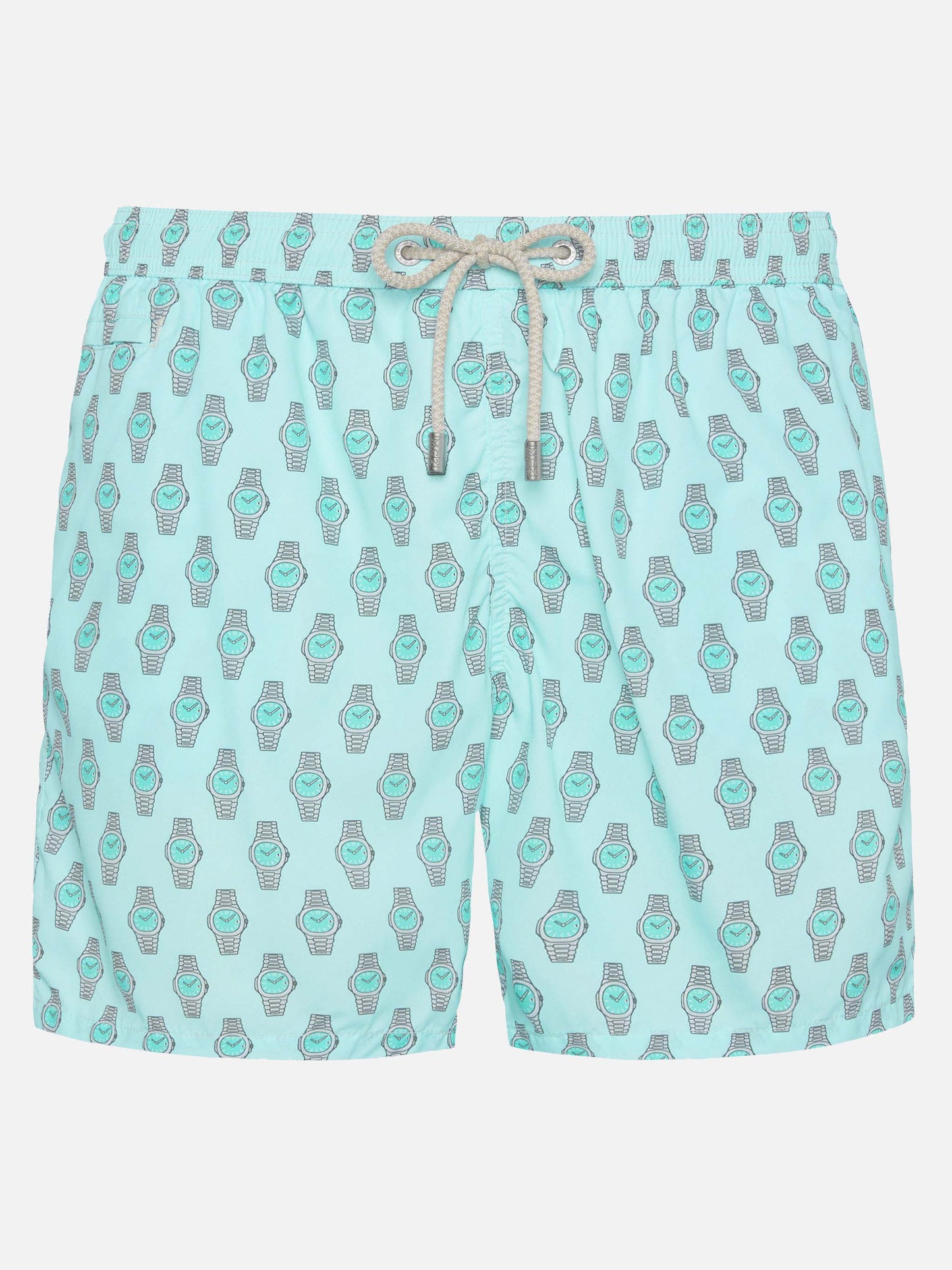 Lightweight fabric swim shorts Lighting with watch print - MC2 Saint Barth