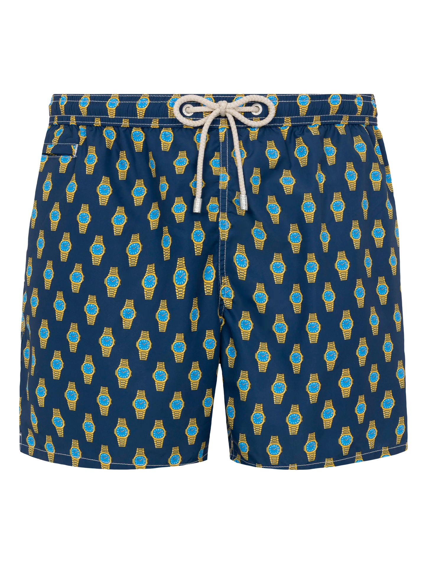 Lightweight fabric swim shorts Lighting with watch print - MC2 Saint Barth