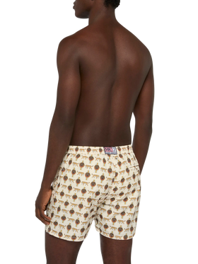 Lightweight fabric swim shorts Lighting with watch print - MC2 Saint Barth