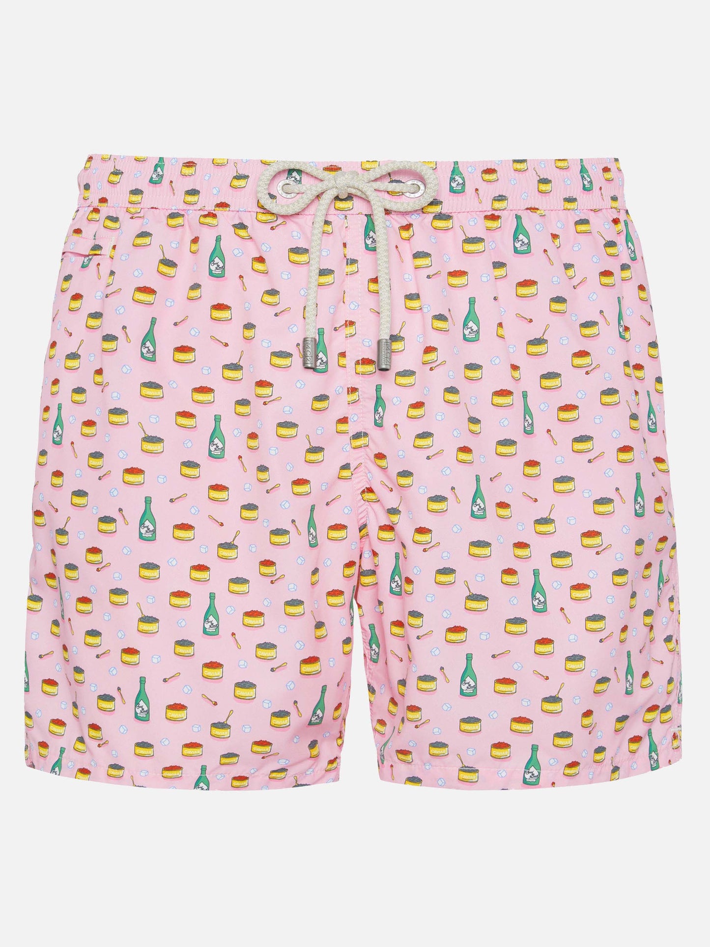 Lightweight fabric swim shorts Lighting with caviar and bollicine print - MC2 Saint Barth