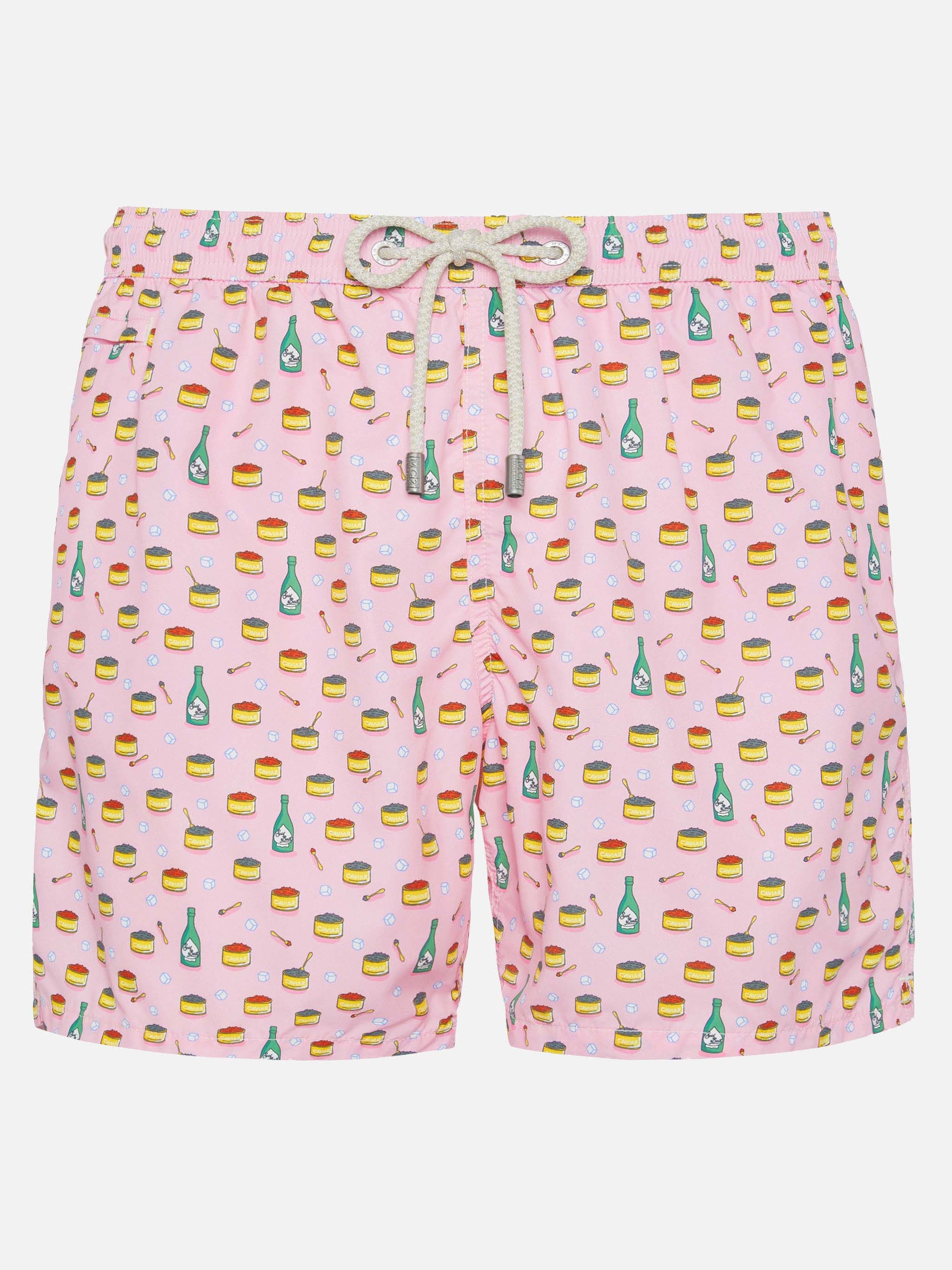 Lightweight fabric swim shorts Lighting with caviar and bollicine print - MC2 Saint Barth