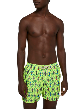 Lightweight fabric swim shorts Lighting with watch print - MC2 Saint Barth