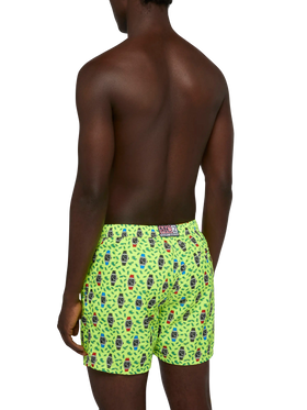 Lightweight fabric swim shorts Lighting with watch print - MC2 Saint Barth