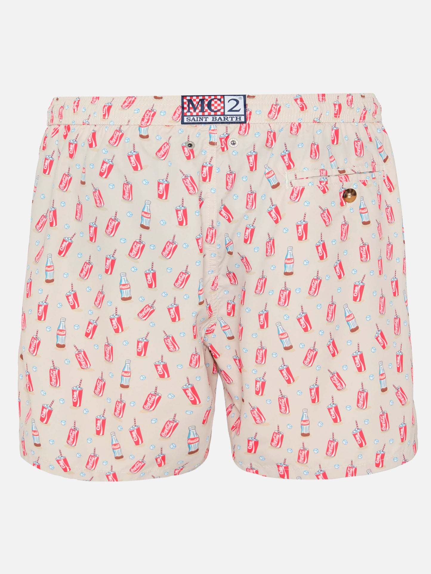 Lightweight fabric swim shorts Lighting with Inter print | COCA COLA SPECIAL EDITION