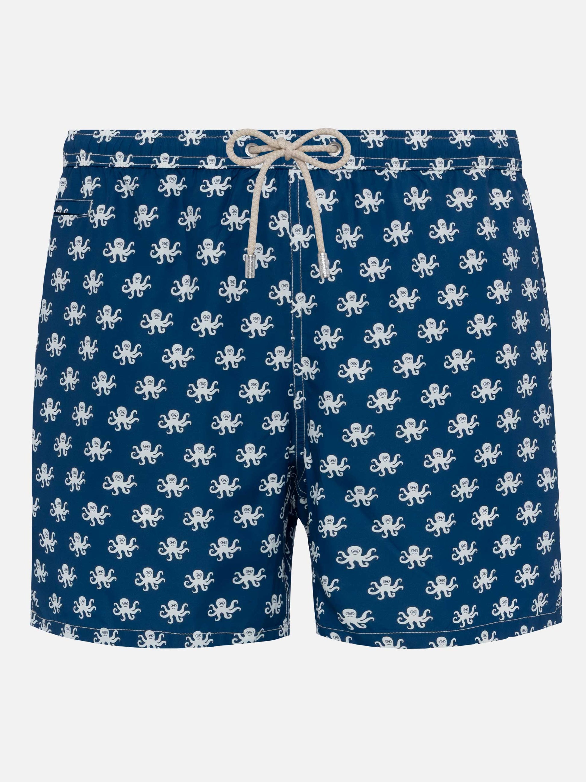 Lightweight fabric swim shorts Lighting with octopus print - MC2 Saint Barth