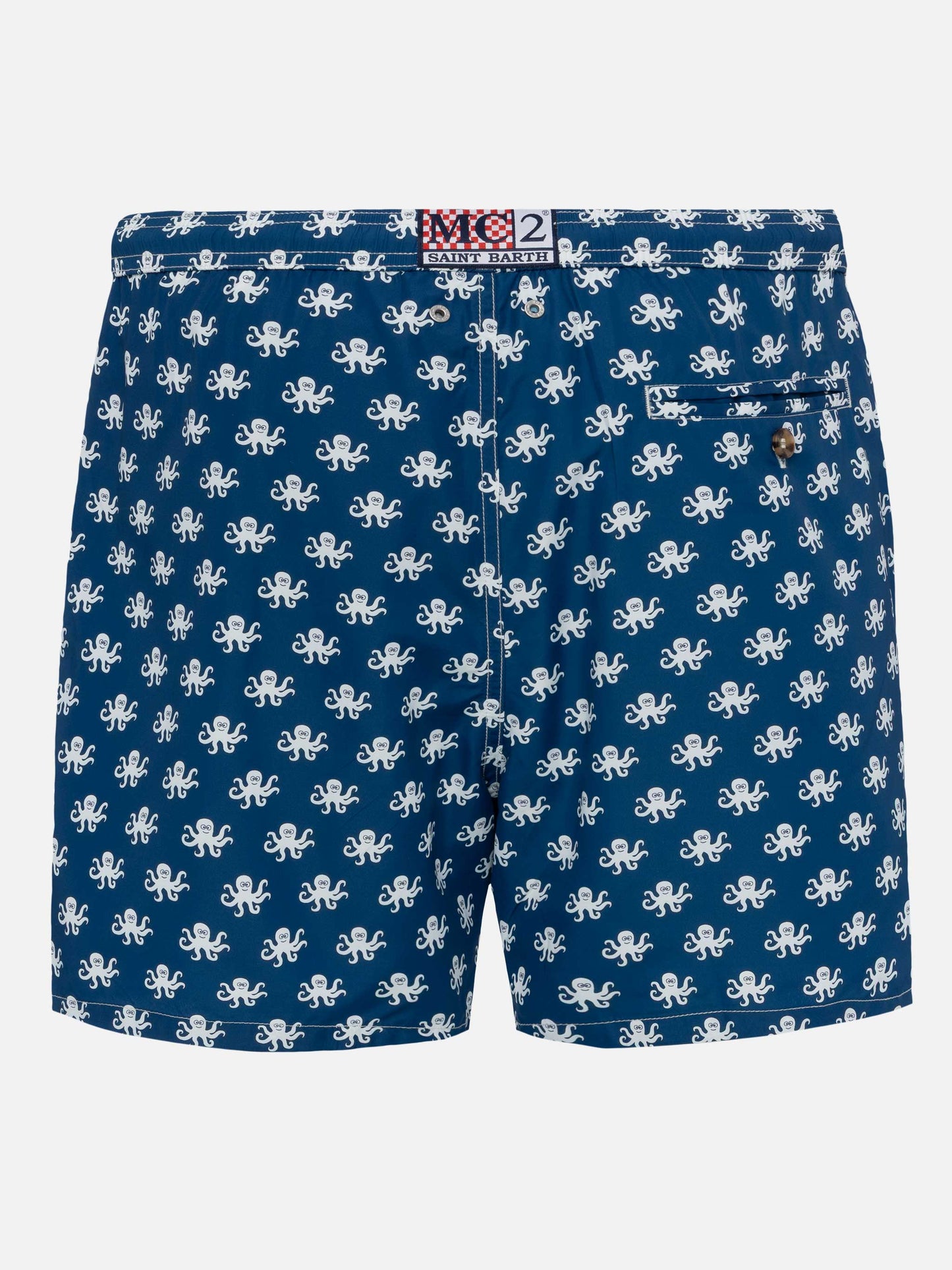 Lightweight fabric swim shorts Lighting with octopus print - MC2 Saint Barth