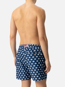 Lightweight fabric swim shorts Lighting with octopus print - MC2 Saint Barth