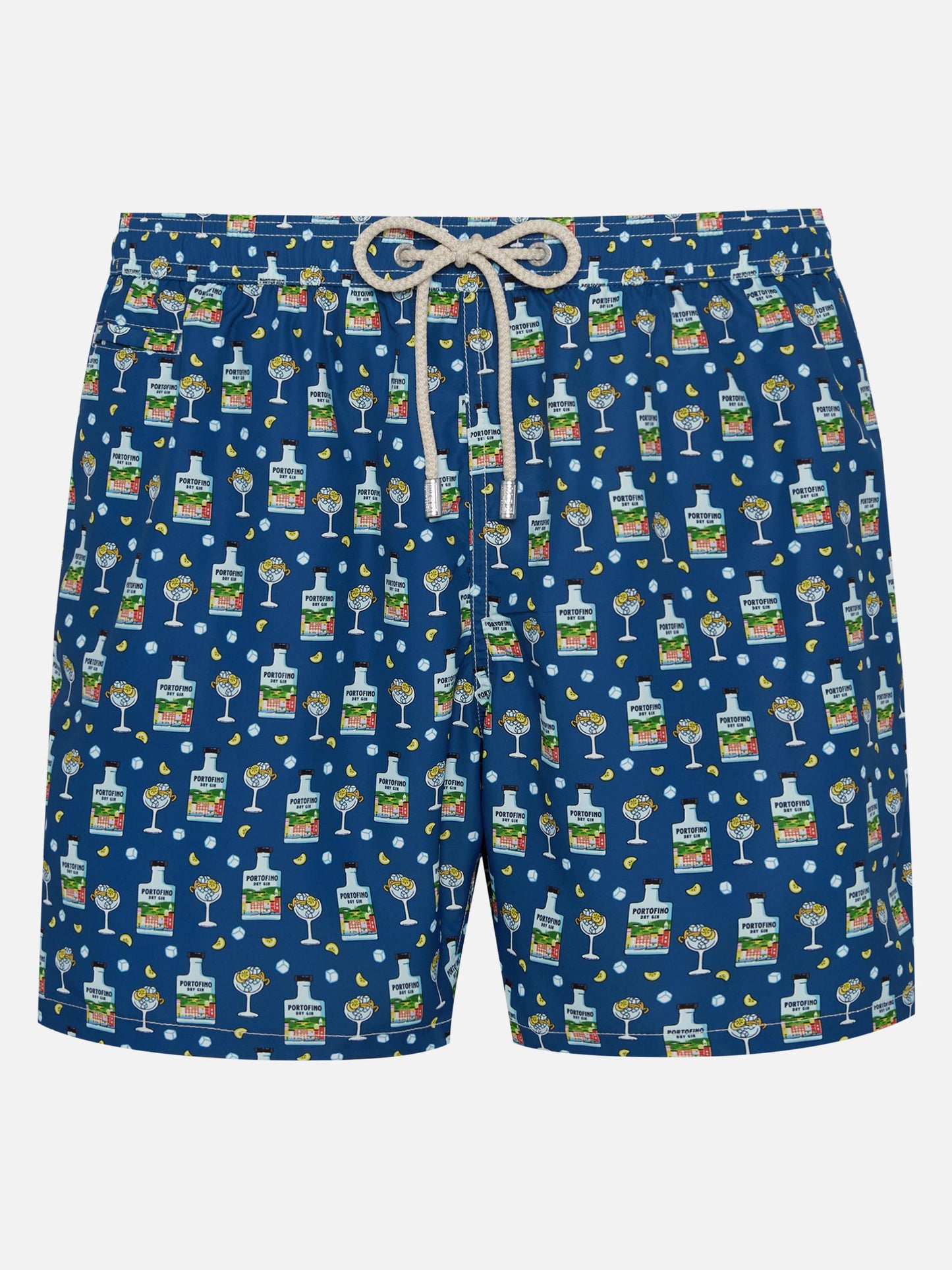 Badeshorts aus leichtem Stoff „Lighting“ mit Portofino Gin-Aufdruck | PORTOFINO GIN SPECIAL EDITION