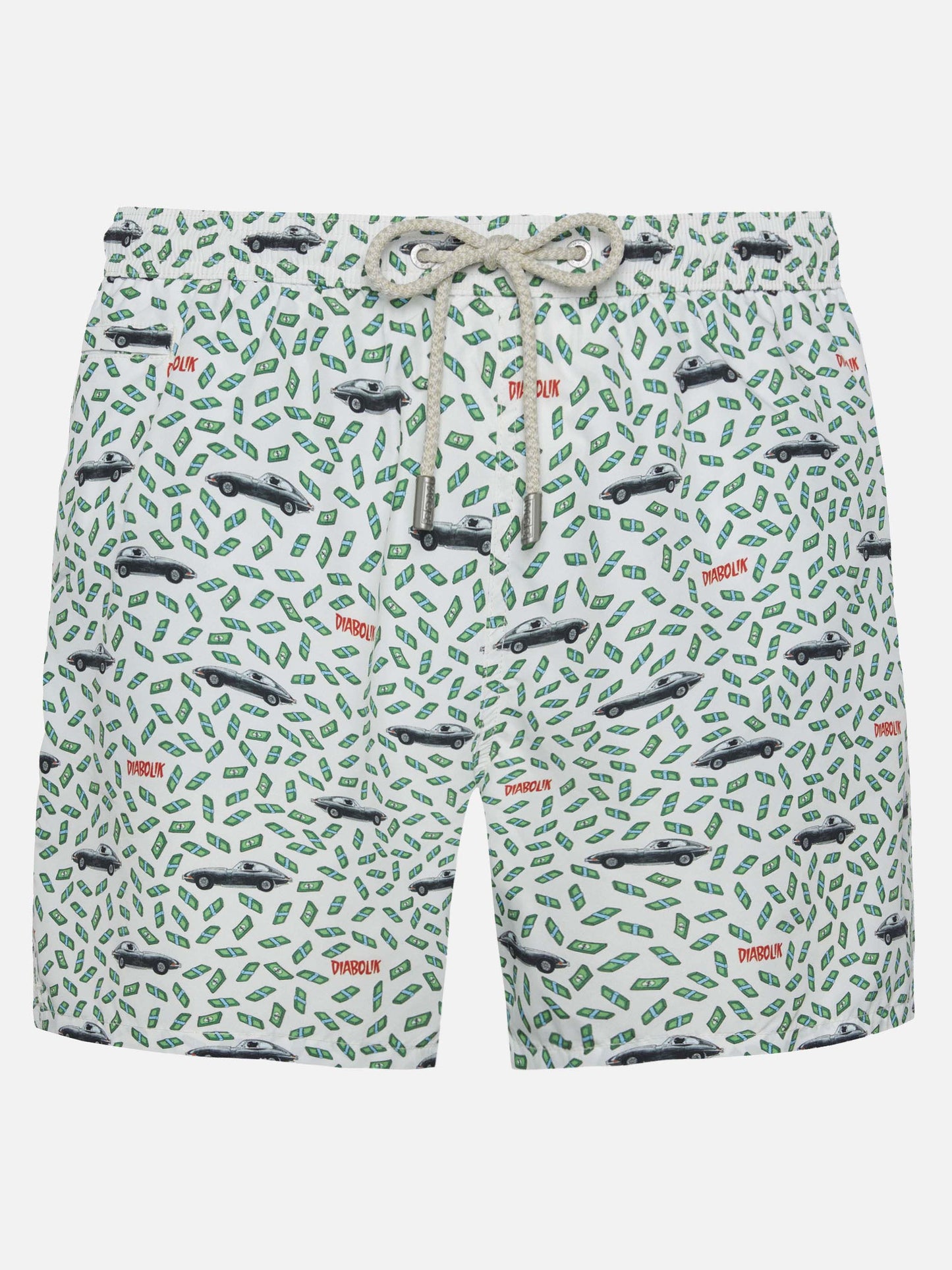Lightweight fabric swim shorts Lighting with Diabolik print | DIABOLIK SPECIAL EDITION - MC2 Saint Barth