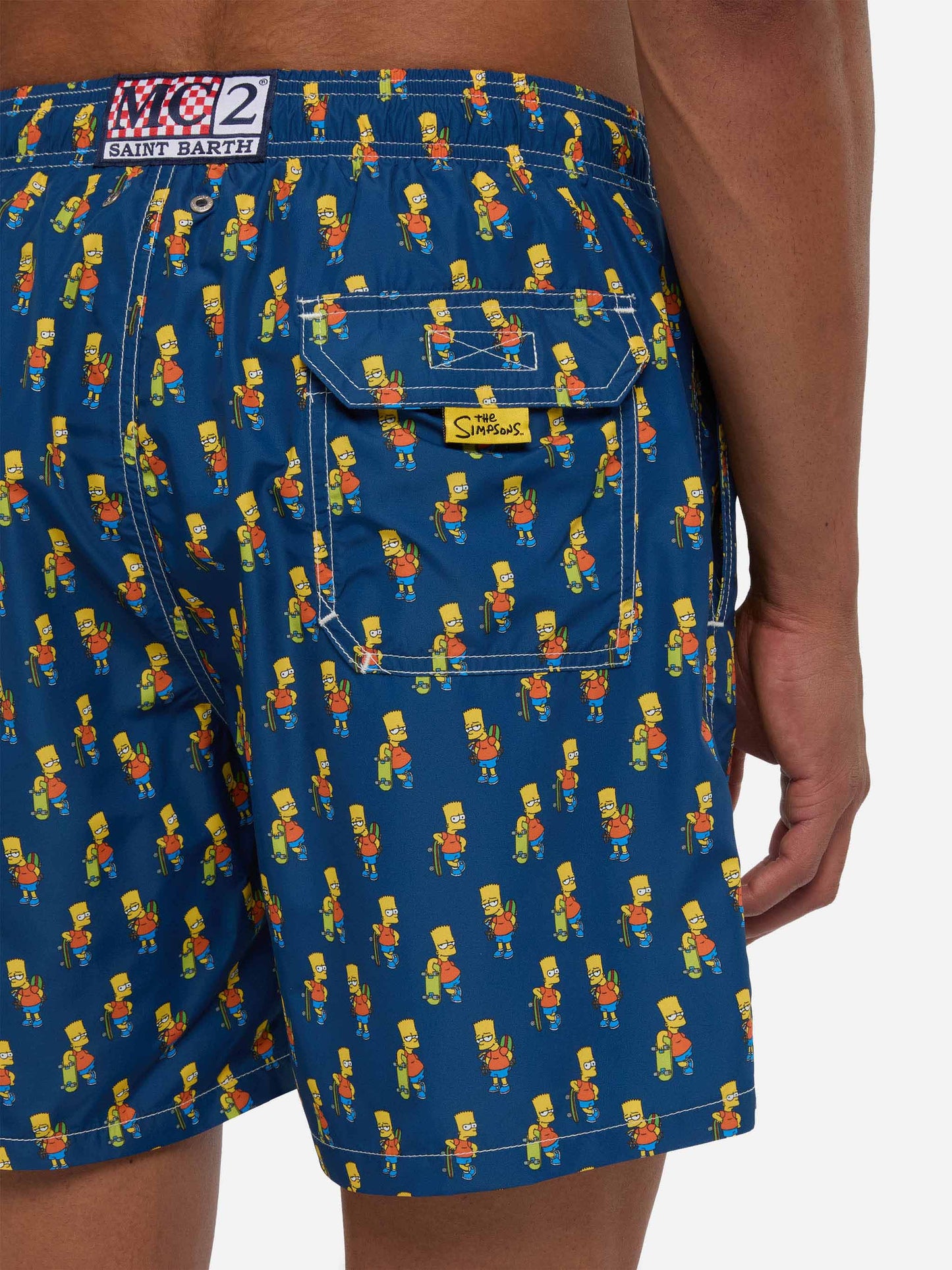 Costume da bagno da uomo in tessuto leggero con stampa skater Bart | EDIZIONE SPECIALE DEI SIMPSON