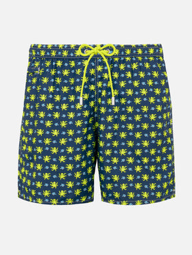 Man light fabric swim shorts with fish and octopus print - MC2 Saint Barth