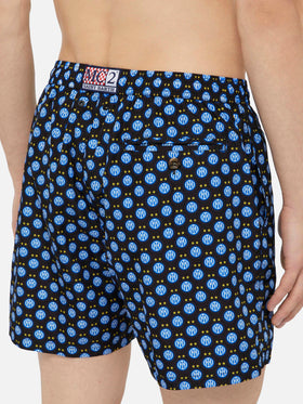 Lightweight fabric swim shorts Lighting with Inter print | INTER FC SPECIAL EDITION