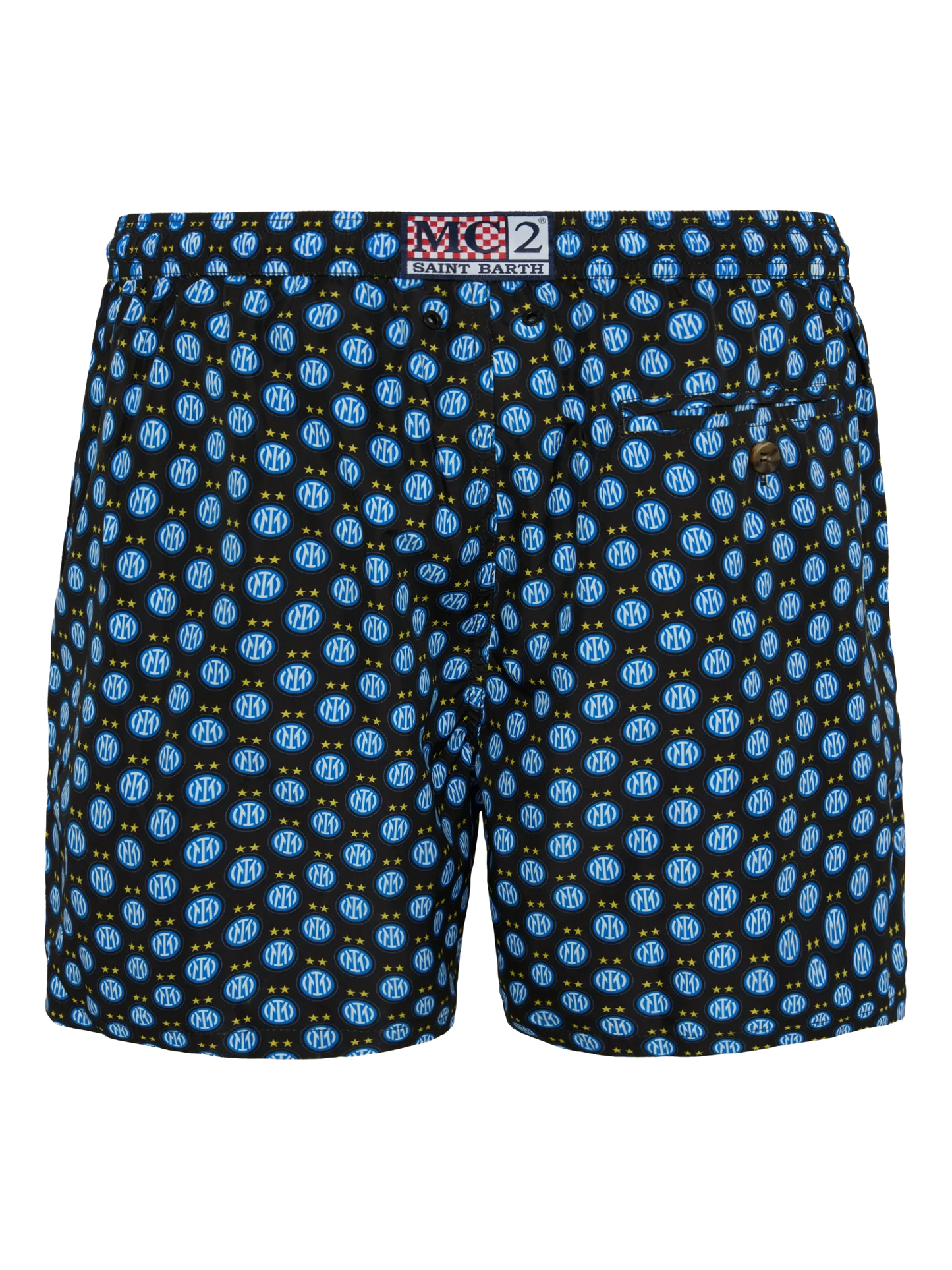 Lightweight fabric swim shorts Lighting with Inter print | INTER FC SPECIAL EDITION - MC2 Saint Barth