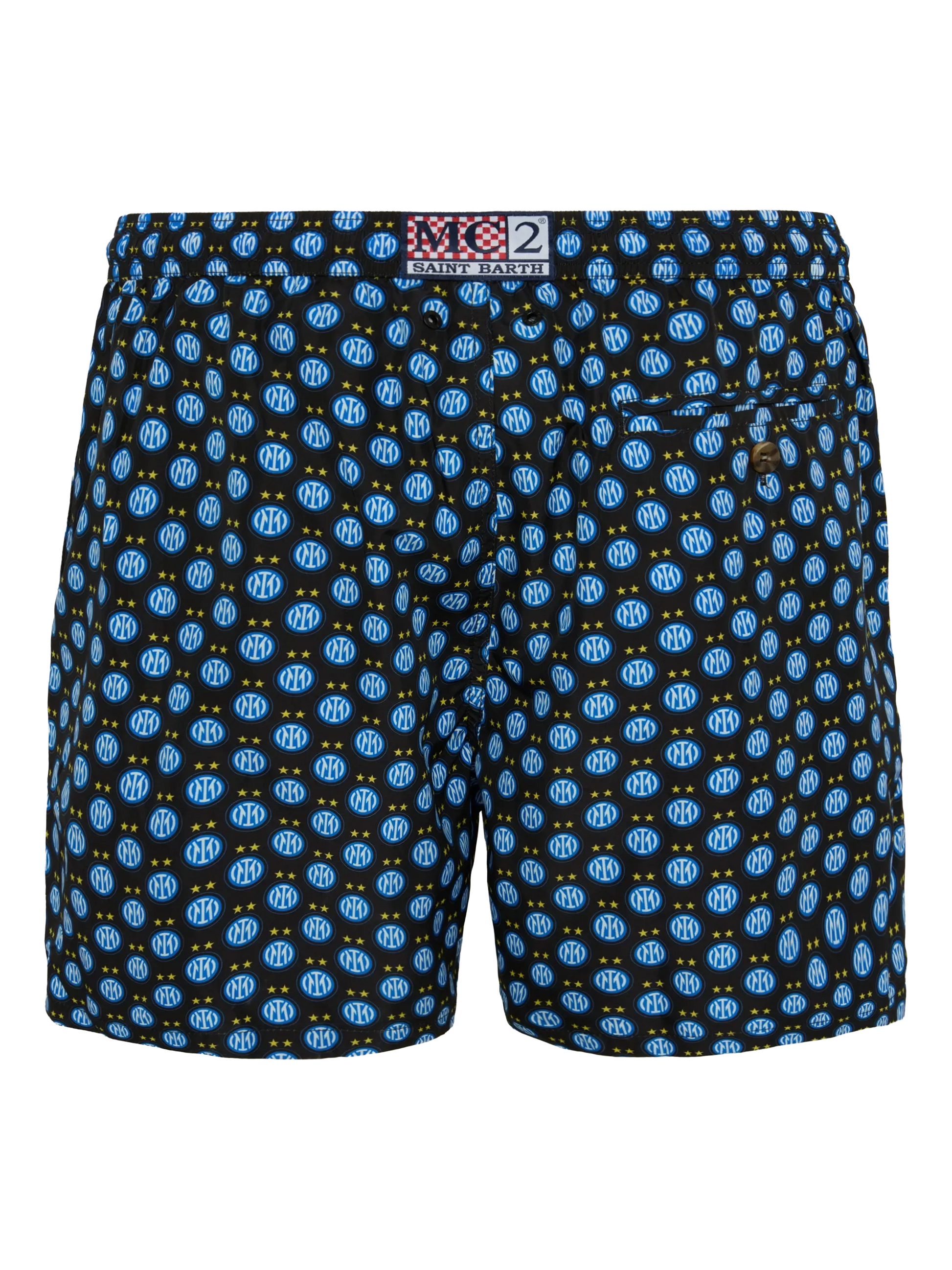 Lightweight fabric swim shorts Lighting with Inter print | INTER FC SPECIAL EDITION - MC2 Saint Barth
