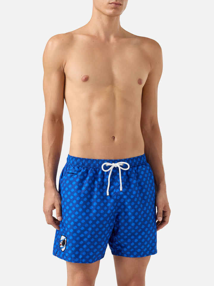 Lightweight fabric swim shorts Lighting with Sampdoria print | UC SAMPDORIA SPECIAL EDITION