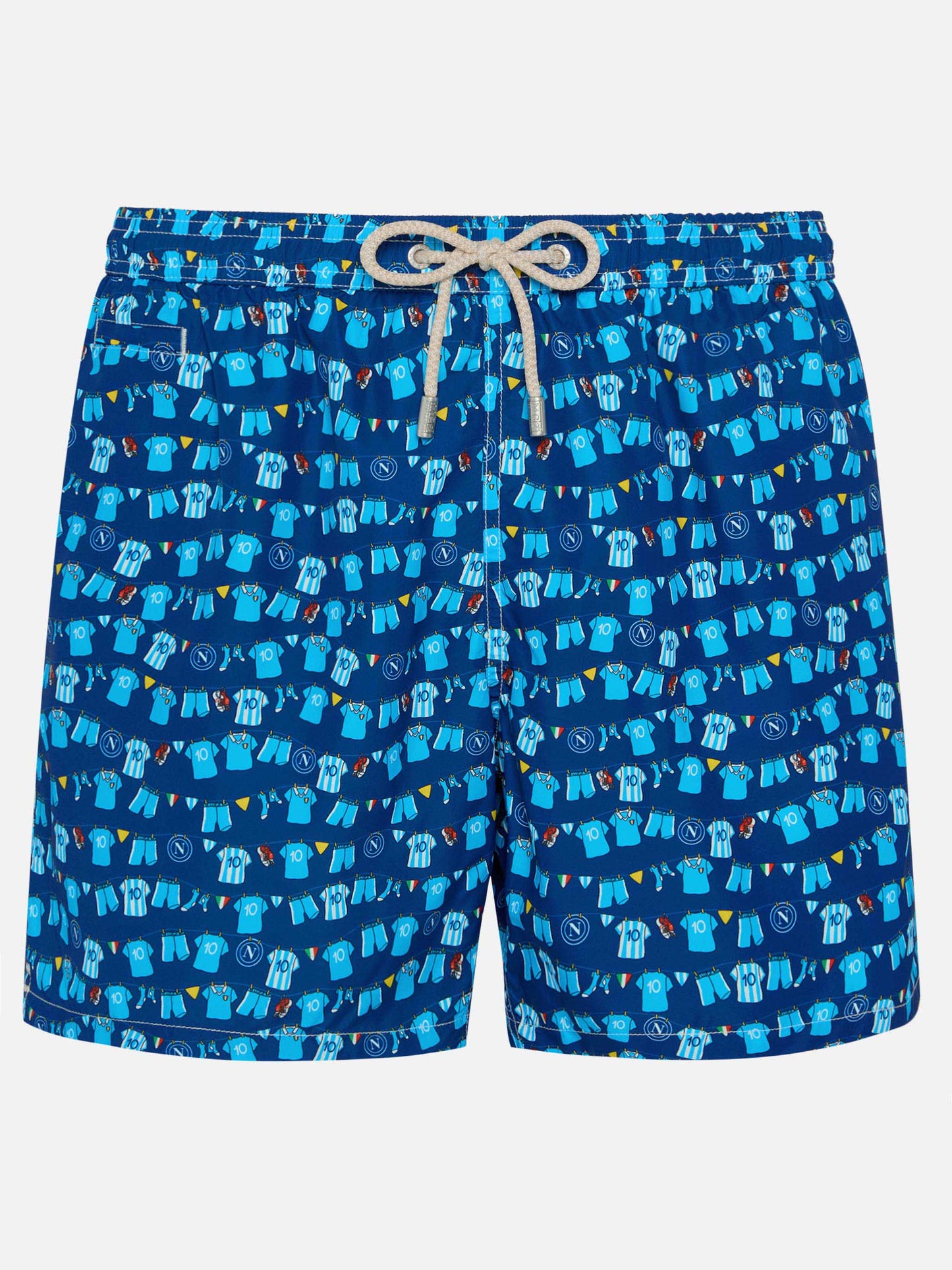 Short de bain Lighting Micro Fantasy bleu marine avec imprimé SSC Napoli Balconi | SSC NAPOLI SPECIAL EDITION 