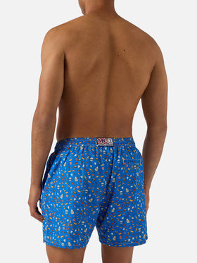 Costume mare Lighting Micro bluette con stampa street food all-over