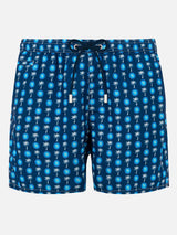 Herren-Badeshorts aus leichtem Stoff mit Napoli-Logo-Print | SSC NAPOLI SONDEREDITION