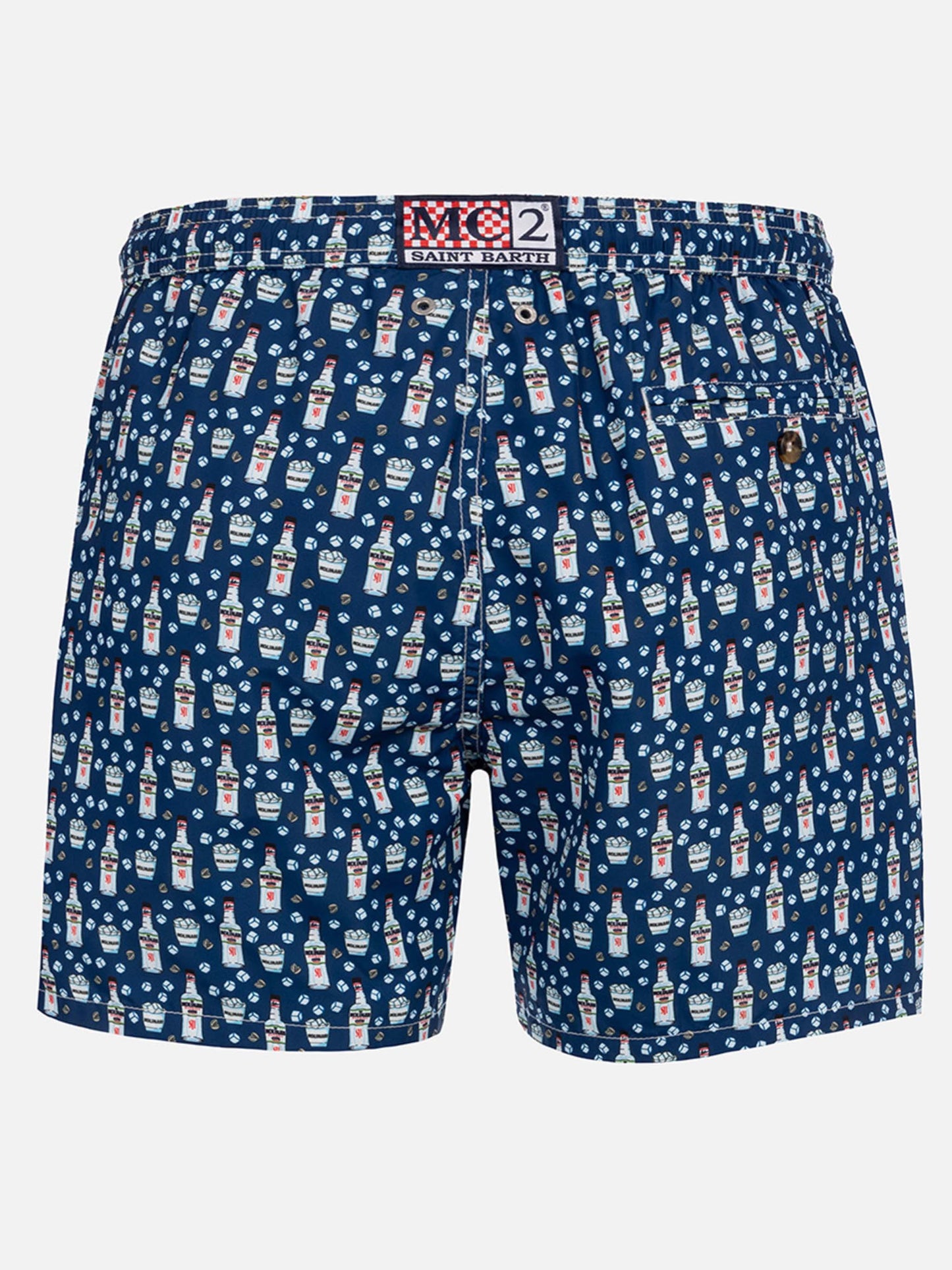 Costume da bagno da uomo in tessuto leggero Lighting Micro Fantasia con stampa Sambuca Molinari| EDIZIONE SPECIALE SAMBUCA MOLINARI