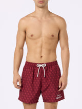 Man lightweight fabric swim shorts with Torino logo print | AC TORINO SPECIAL EDITION