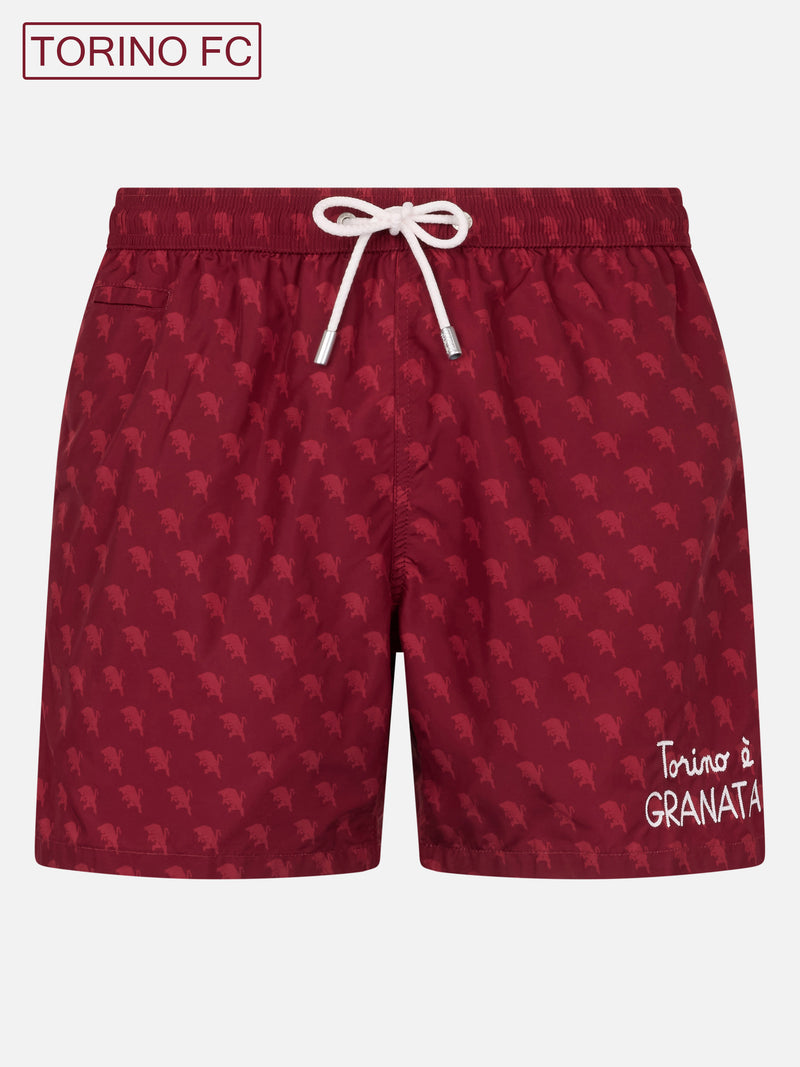 Badeshorts aus leichtem Stoff für Herren mit Torino-Logo-Aufdruck | AC TORINO SPECIAL EDITION