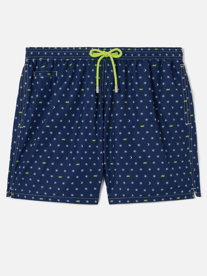 Costume mare Lighting Micro blu navy con stampa VR46 | VR46 SPECIAL EDITION