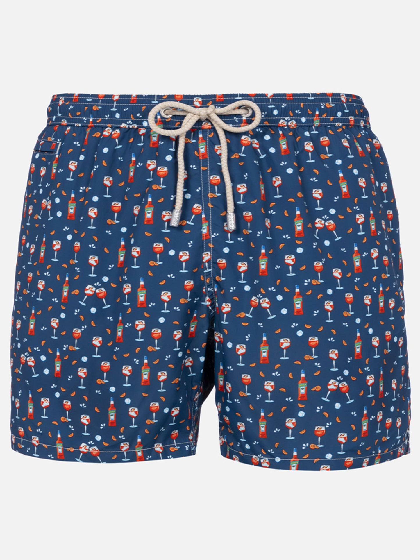 Herren-Badeshorts aus leichtem Stoff Lighting Micro Fantasy mit Aperol Spritz-Aufdruck | APEROL SONDEREDITION