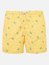 Light fabric swim shorts jellyfish print