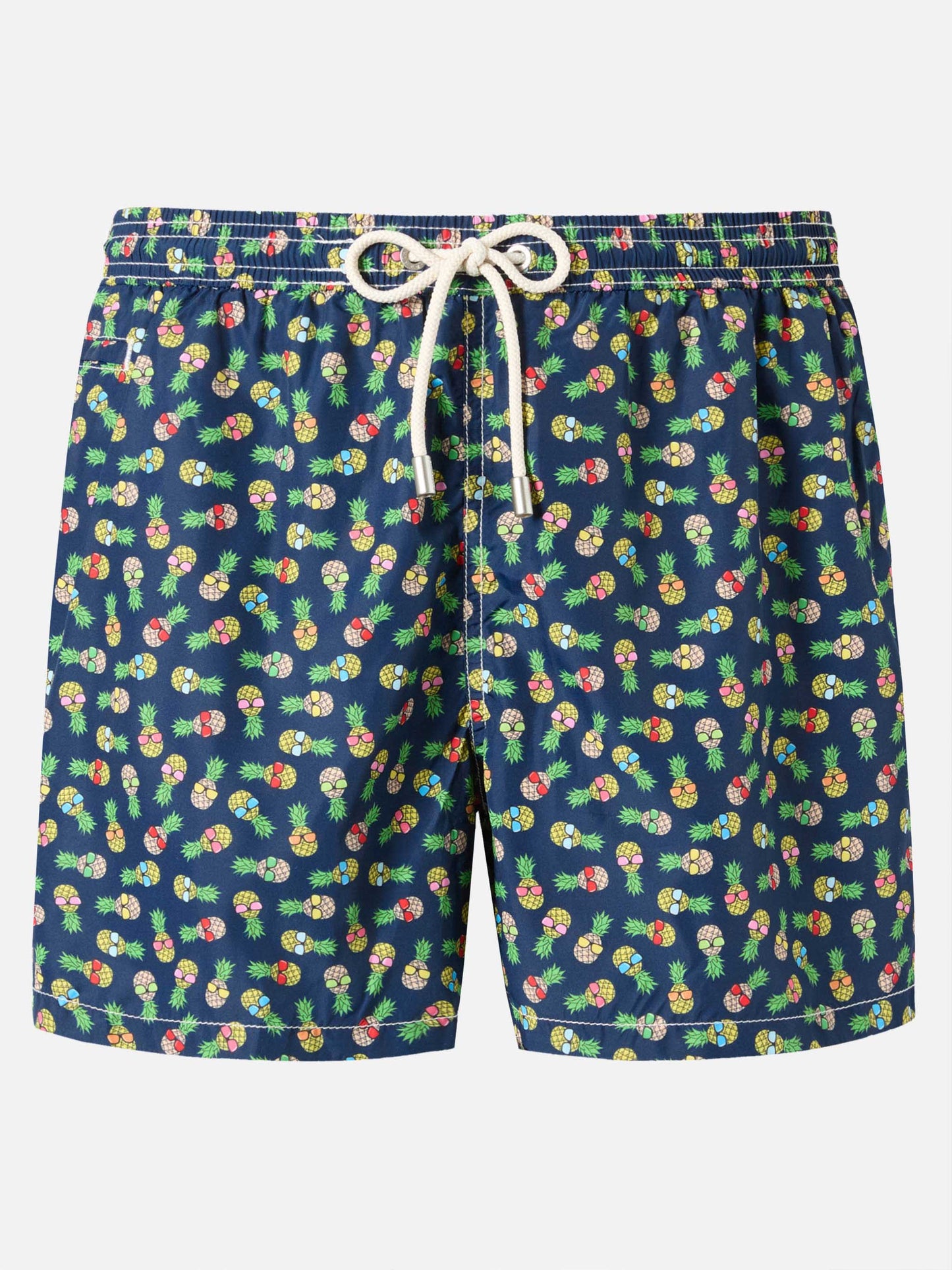 Boxer mare Lighting in tessuto leggero con stampa ananas