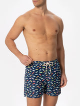 Light fabric man swim shorts Superga print | SUPERGA® SPECIAL EDITION