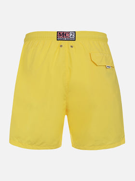Man lightweight fabric light yellow swim shorts Lighting Pantone | PANTONE® SPECIAL EDITION - MC2 Saint Barth