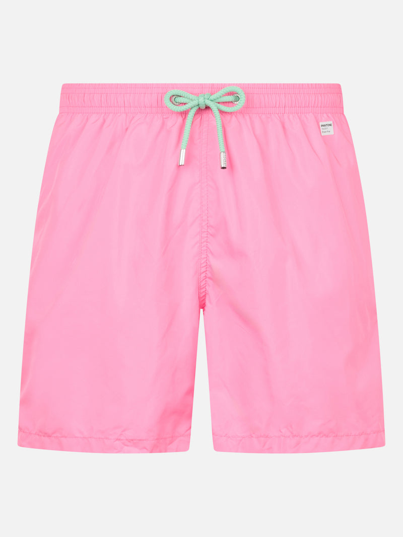 Man lightweight fabric pink swim-shorts Lighting Pantone | PANTONE SPECIAL EDITION