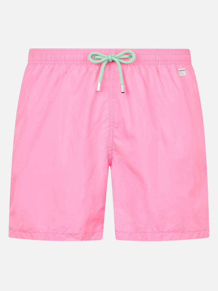 Man lightweight fabric pink swim shorts Lighting Pantone | PANTONE® SPECIAL EDITION
