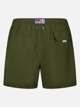 Man lightweight fabric military green swim-shorts Lighting Pantone | PANTONE SPECIAL EDITION