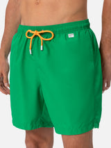 Man lightweight fabric grass green swim-shorts Lighting Pantone | PANTONE SPECIAL EDITION