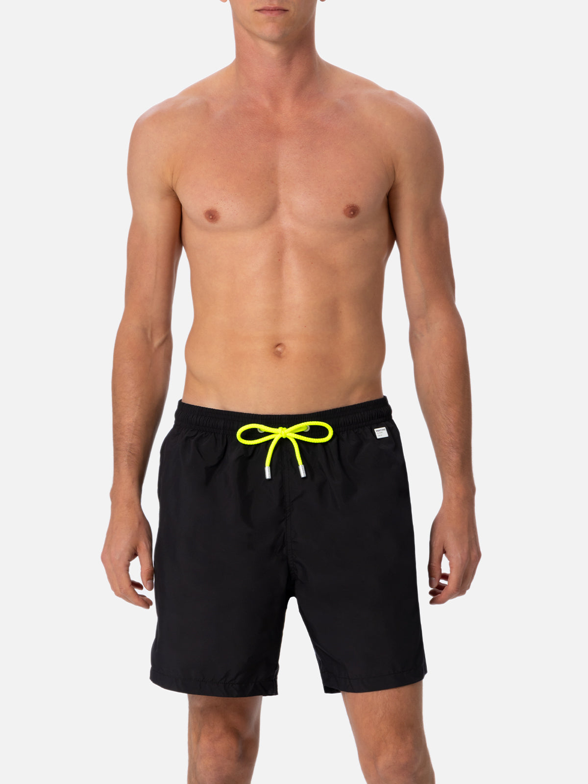 Man lightweight fabric black swim shorts Lighting Pantone | PANTONE® SPECIAL EDITION - MC2 Saint Barth