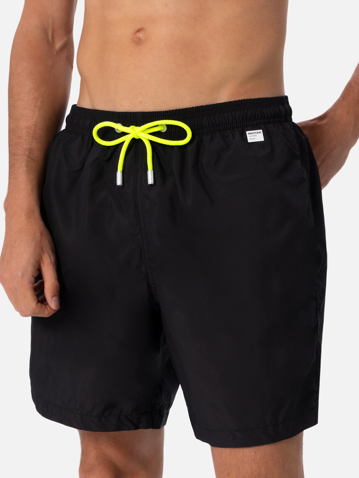 Lightweight fabric black swim shorts Lighting Pantone | PANTONE® SPECIAL EDITION - MC2 Saint Barth