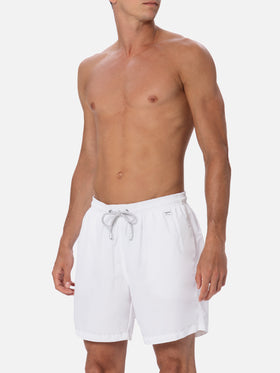 Man lightweight fabric white swim shorts Lighting Pantone | PANTONE® SPECIAL EDITION - MC2 Saint Barth