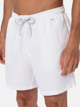 Man lightweight fabric white swim shorts Lighting Pantone | PANTONE® SPECIAL EDITION - MC2 Saint Barth