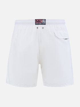 Man lightweight fabric white swim shorts Lighting Pantone | PANTONE® SPECIAL EDITION - MC2 Saint Barth