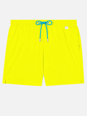 Lighting Pantone fluo yellow swim shorts in stretch technical fabric | Special Edition