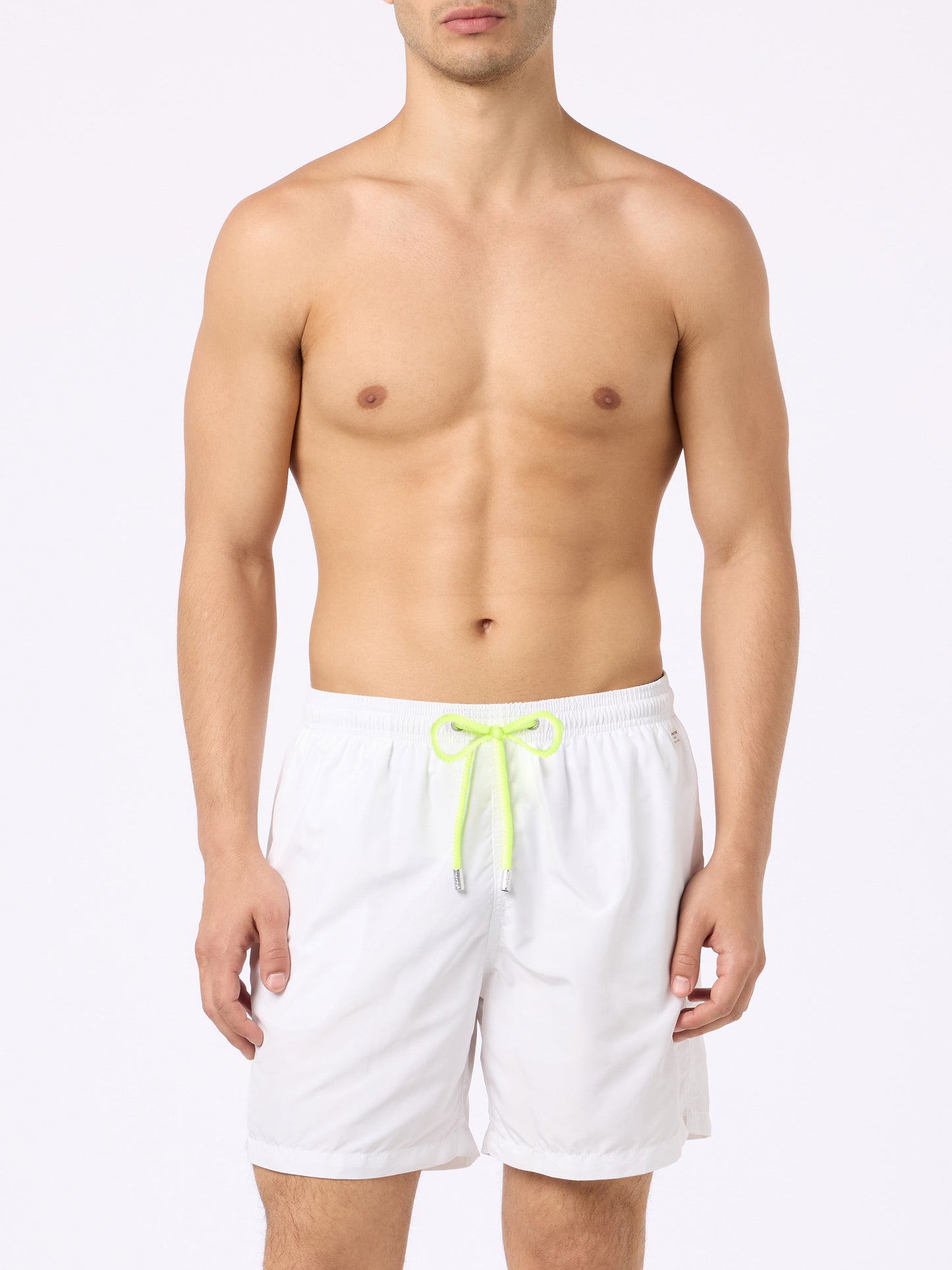 Man lightweight fabric white swim shorts Lighting Pantone | PANTONE® SPECIAL EDITION - MC2 Saint Barth
