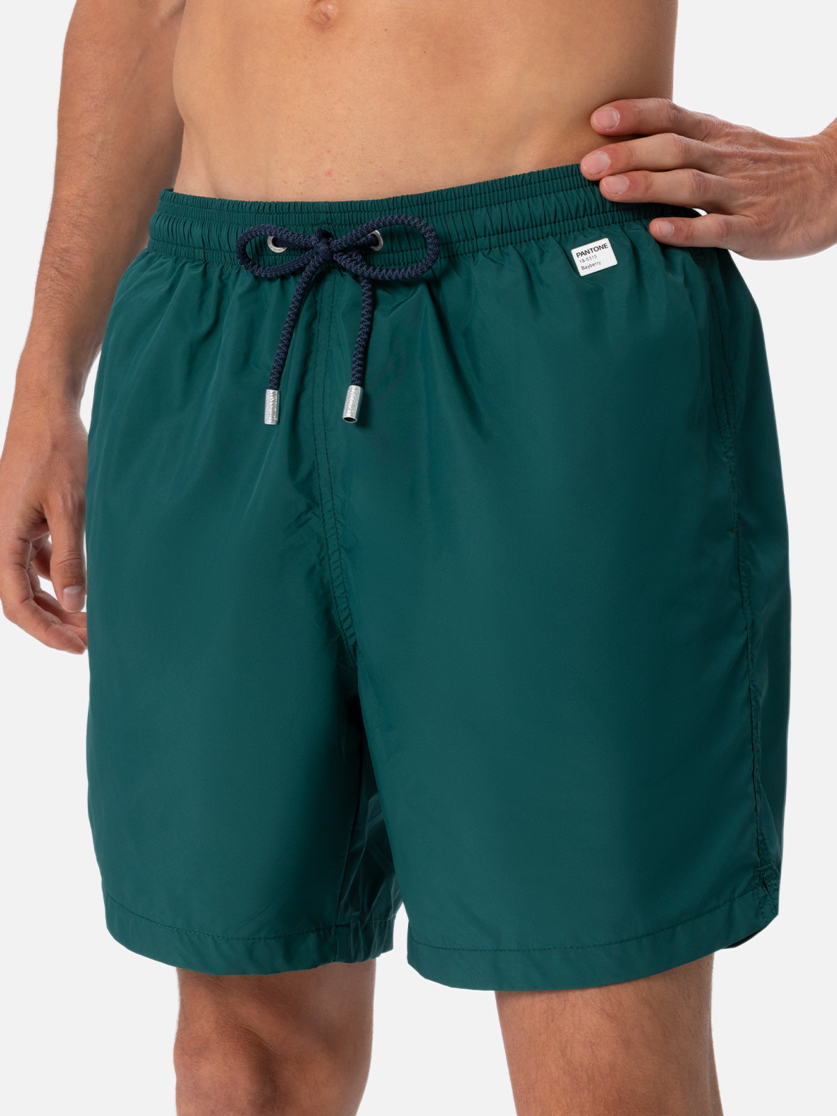 Man lightweight fabric british green swim shorts Lighting Pantone | PANTONE® SPECIAL EDITION - MC2 Saint Barth